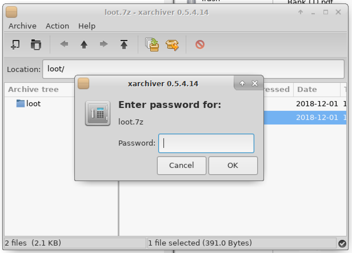 7z password