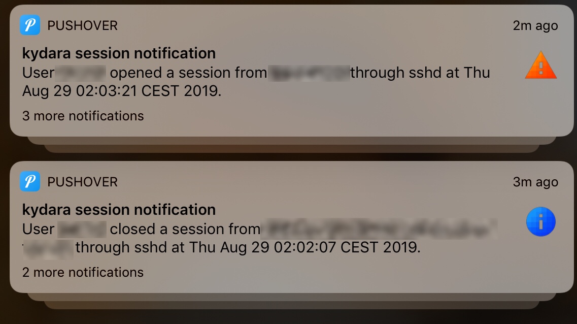 iOS notifications